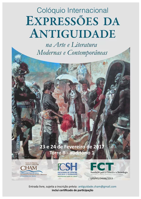 Colóquio Internacional «Expressões da Antiguidade na Arte e Literatura Modernas e Contemporâneas»